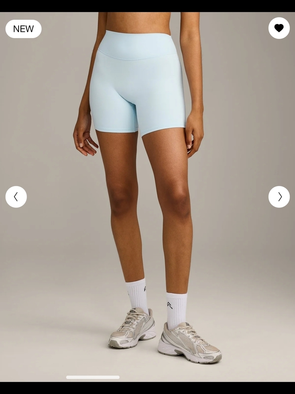 SOLD NWT SoftMotion High Waisted Shorts 6" with Gray Logo